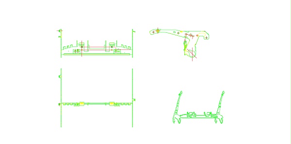 支架五金沖壓件2D圖紙